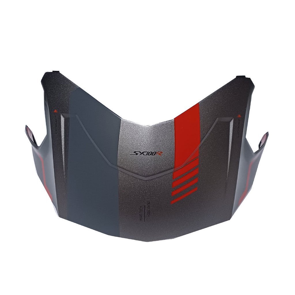 NEXX SX.100R SKIDDER MAT SİYAH-GRİ KASK ARKA SPOILER