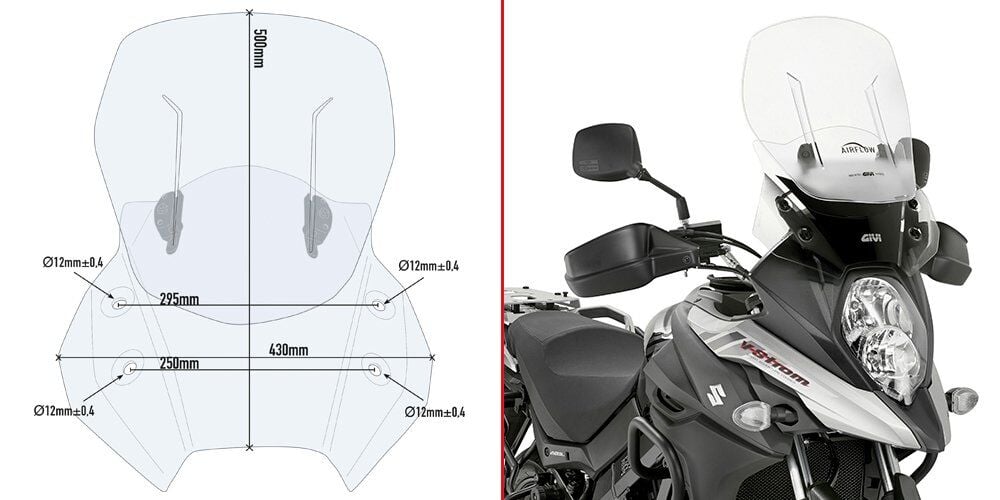 GIVI AF3112 SUZUKI DL 650 V-STROM (17-23) RÜZGAR SİPERLİK