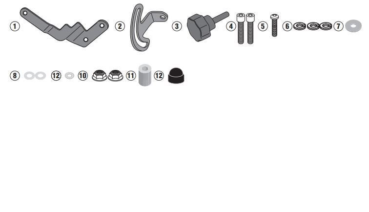 GIVI D5128KIT BMW R 1250 GS (19-23) RÜZGAR SİPERLİK BAĞLANTISI