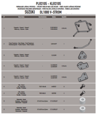 GIVI PLR3105 SUZUKI DL 1000 V-STROM (14-19) YAN ÇANTA TAŞIYICI