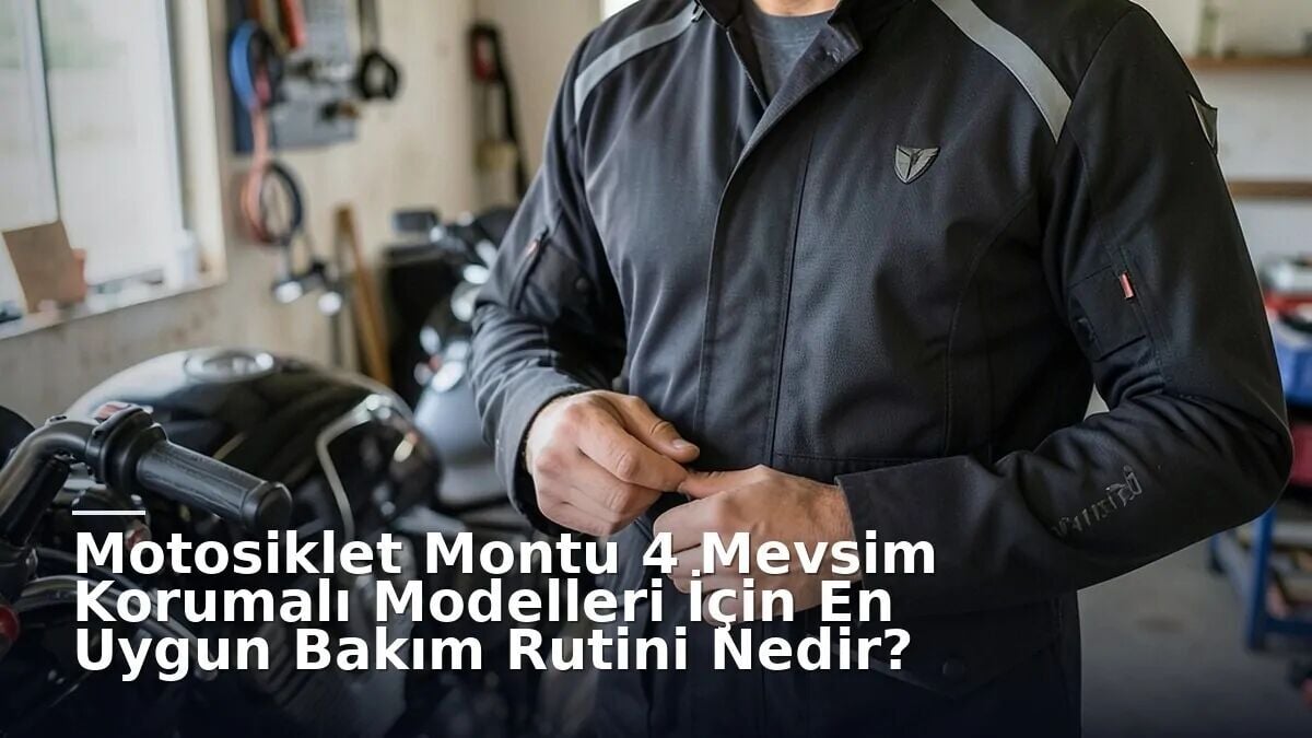 Motosiklet Montu 4 Mevsim Korumalı Modelleri İçin En Uygun Bakım Rutini Nedir?