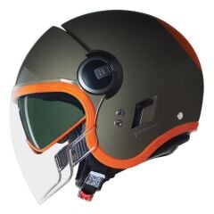 Nolan N21 VISOR OCIO AÇIK MOTOSİKLET KASKI Taş / Turuncu 349