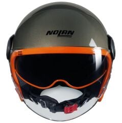 Nolan N21 VISOR OCIO AÇIK MOTOSİKLET KASKI Taş / Turuncu 349