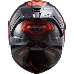 LS2 THUNDER KARBON SPUTNIK METAL KIRMIZI KASK KIRMIZI - M