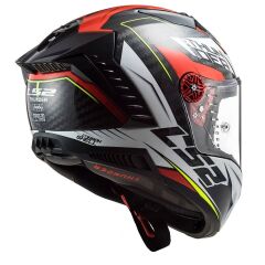 LS2 THUNDER KARBON CHASE BEYAZ-KIRMIZI KASK BEYAZ-KIRMIZI - XL