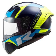 LS2 THUNDER KARBON RACING 1 MAVİ-NEON SARI KASK MAVI-SARI - S