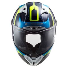 LS2 THUNDER KARBON RACING 1 MAVİ-NEON SARI KASK MAVI-SARI - S