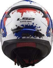 LS2 RAPID MINI MONSTER BEYAZ-MAVİ ÇOCUK KASK BEYAZ - S