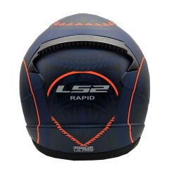 LS2 RAPID TAKAROA MAT MAVİ-KIRMIZI KASK