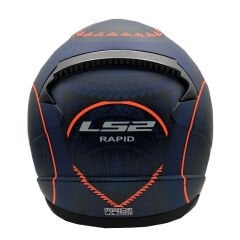 LS2 RAPID TAKAROA MAT MAVİ-KIRMIZI KASK