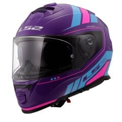 LS2 STORM 2 FIST MOR-MAVİ KASK MOR - M