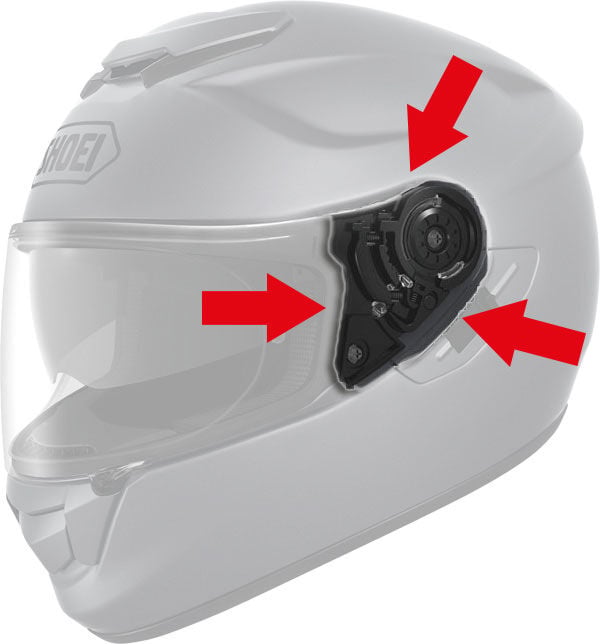 SHOEI CNS-1 KASK YAN KAPAK SET (GT-AIR - GT-AIR 2 - HORNET ADV) (TK)