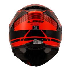 LS2 STORM 2 DODGER MAT SİYAH-NEON TURUNCU KASK TURUNCU - XL