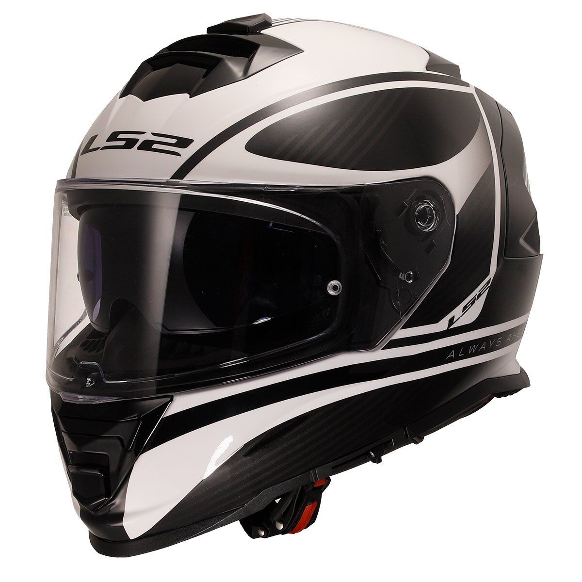 LS2 STORM 2 DODGER MAT SİYAH-BEYAZ KASK SIYAH/BEYAZ - L
