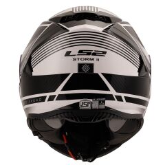 LS2 STORM 2 DODGER MAT SİYAH-BEYAZ KASK SIYAH/BEYAZ - XL