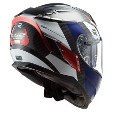 LS2 CHALLENGER C KARBON ALLOY BEYAZ-MAVİ-KIRMIZI KASK MAVI/KIRMIZI - S