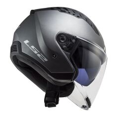 LS2 COPTER 2 MAT TITANIUM KASK MAT TITANIUM - XL