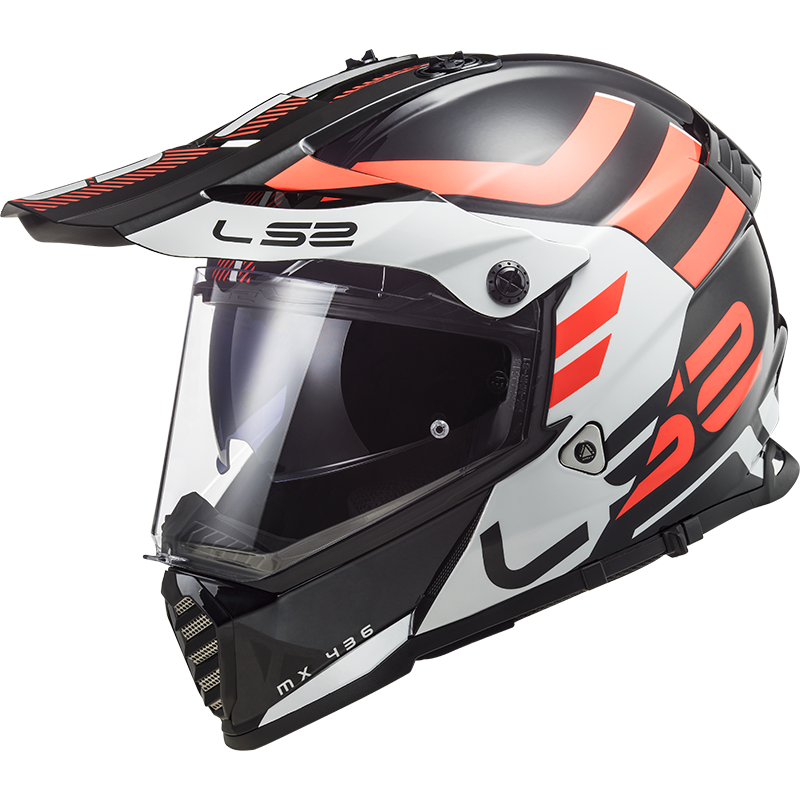 LS2 PIONEER EVO ADVENTURER SİYAH-BEYAZ KASK SIYAH/BEYAZ - M