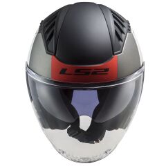 LS2 COPTER 2 URBANE MAT BEYAZ-KIRMIZI KASK BEYAZ-KIRMIZI - M