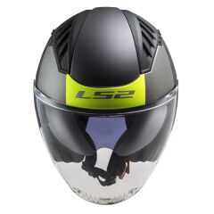 LS2 COPTER 2 URBANE MAT SİYAH-NEON SARI KASK MAT SIYAH-NEON SARI - XS