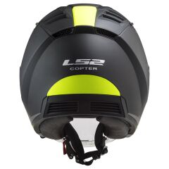 LS2 COPTER 2 URBANE MAT SİYAH-NEON SARI KASK MAT SIYAH-NEON SARI - S