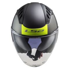 LS2 COPTER 2 URBANE MAT SİYAH-NEON SARI KASK MAT SIYAH-NEON SARI - S