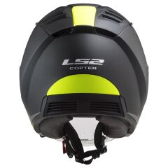 LS2 COPTER 2 URBANE MAT SİYAH-NEON SARI KASK MAT SIYAH-NEON SARI - L