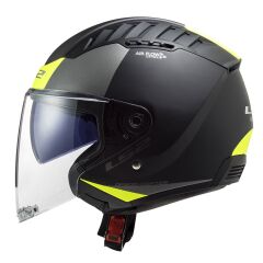 LS2 COPTER 2 URBANE MAT SİYAH-NEON SARI KASK MAT SIYAH-NEON SARI - XL