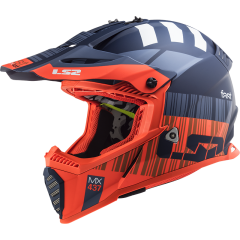 LS2 FAST EVO XCODE MAT TURUNCU-MAVİ KASK MAT TURUNCU - S