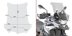 GIVI D5127S BMW F 750 GS - F 850 GS (18-23) RÜZGAR SİPERLİK