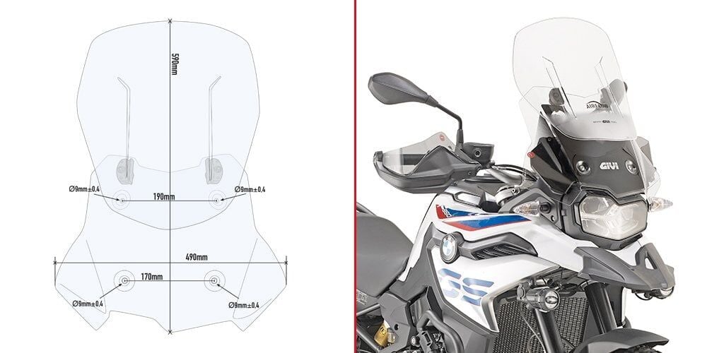 GIVI AF5127 BMW F 750 GS - F 850 GS (18-23) RÜZGAR SİPERLİK