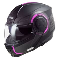 LS2 SCOPE ARCH MAT TITANIUM-PEMBE KASK PEMBE - M
