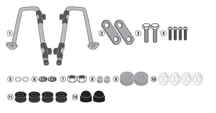 GIVI A1168A HONDA SUPER CUB C125 (18-22) RÜZGAR SİPERLİK BAĞLANTISI