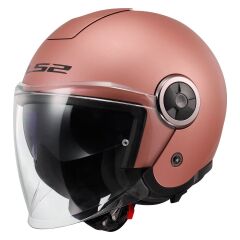 LS2 CLASSY MAT GOLD PEMBE KASK PEMBE - XS