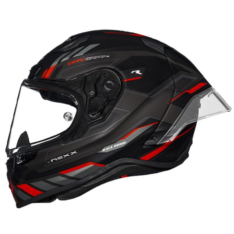 NEXX X.R3R PRECISION MAT SİYAH-KIRMIZI KASK