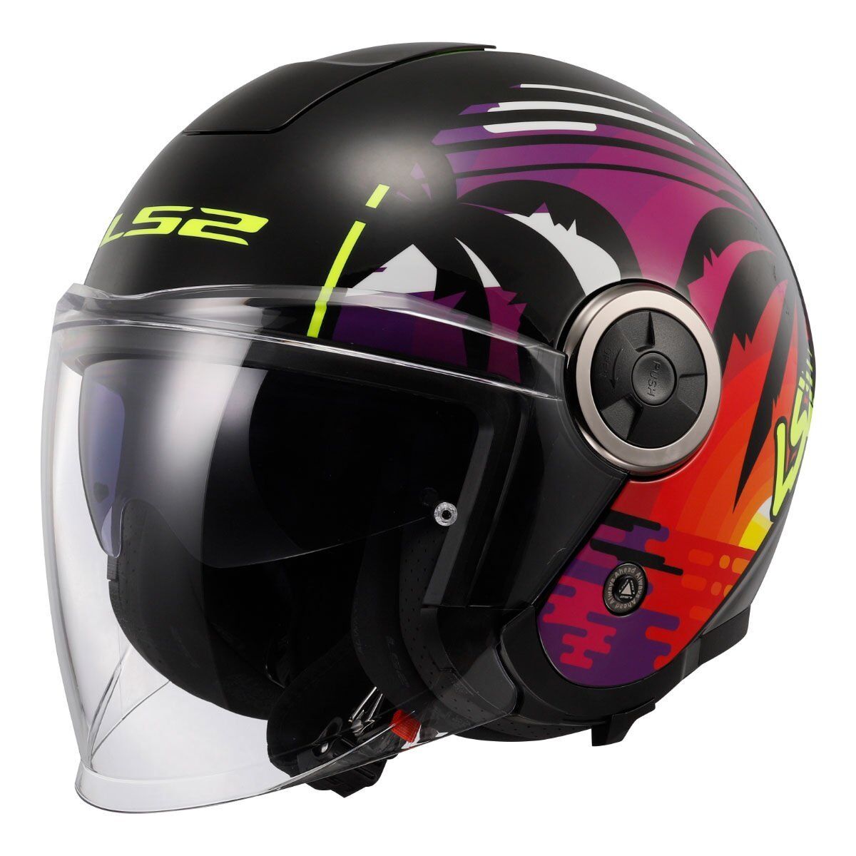 LS2 CLASSY PALM SİYAH KASK SIYAH - XL
