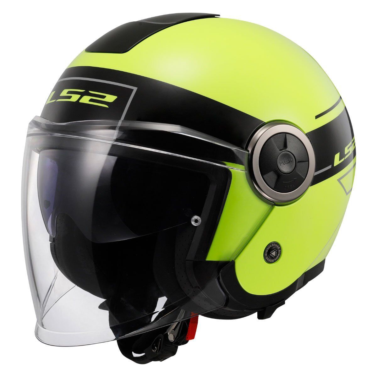 LS2 CLASSY CLASSIC SİYAH-NEON SARI KASK NEON SARI - S