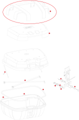 GIVI Z2202R ÇANTA ÜST PLASTİK ŞERİT TRK52