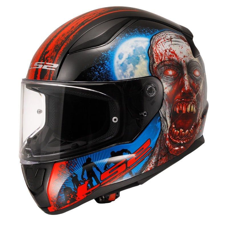 LS2 RAPID 2 ZOMBIE SİYAH-KIRMIZI KASK SIYAH/KIRMIZI - XXL