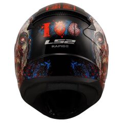 LS2 RAPID 2 ZOMBIE SİYAH-KIRMIZI KASK SIYAH/KIRMIZI - XXL