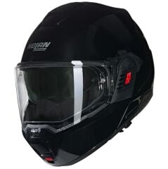 Nolan N120-1 CLASSICO N-COM (301) ÇENE AÇILIR KASK NERO  PARLAK SİYAH
