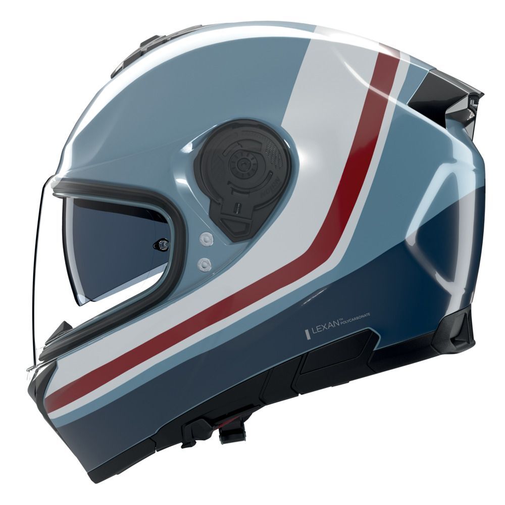 Nolan N80-8  INCLINE KASK - Mavi Gri/Koyu Mavi/Beyaz/Kırmızı (352)