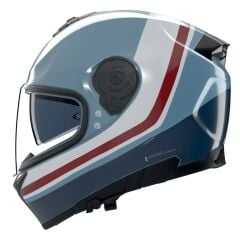 Nolan N80-8  INCLINE KASK - Mavi Gri/Koyu Mavi/Beyaz/Kırmızı (352)