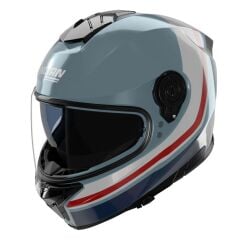 Nolan N80-8  INCLINE KASK - Mavi Gri/Koyu Mavi/Beyaz/Kırmızı (352)
