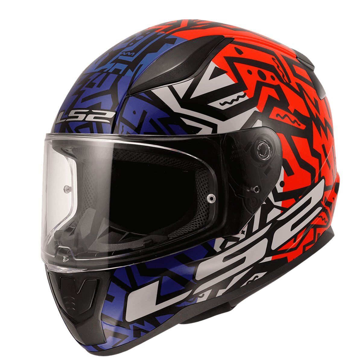 LS2 RAPID 2 MEMPHIS KIRMIZI-MAVİ KASK MAVI/KIRMIZI - XL