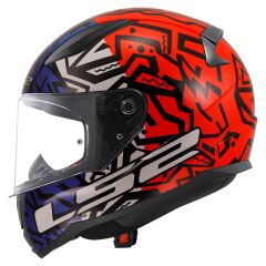 LS2 RAPID 2 MEMPHIS KIRMIZI-MAVİ KASK MAVI/KIRMIZI - XL