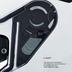 NEXX SX.100 SKYWAY GRİ-KIRMIZI KASK