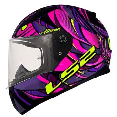 LS2 RAPID 2 ATHENA SİYAH-MOR KASK SIYAH-MOR - L