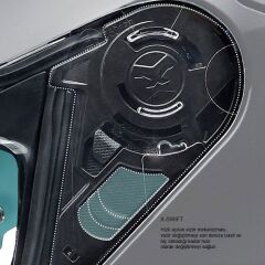 NEXX SX.100R SKIDDER MAT MAVİ-NEON SARI KASK