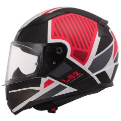 LS2 RAPID 2 GRID MAT BEYAZ-KIRMIZI KASK BEYAZ-KIRMIZI - M